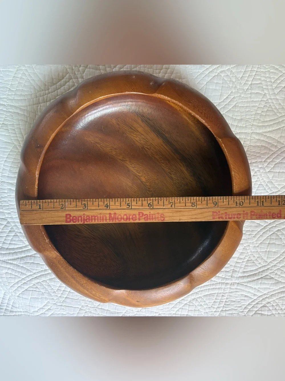 Hand-Carved Wooden Bowl Monkey Pod